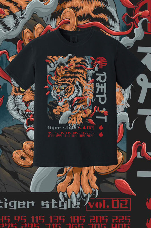 tiger style tee