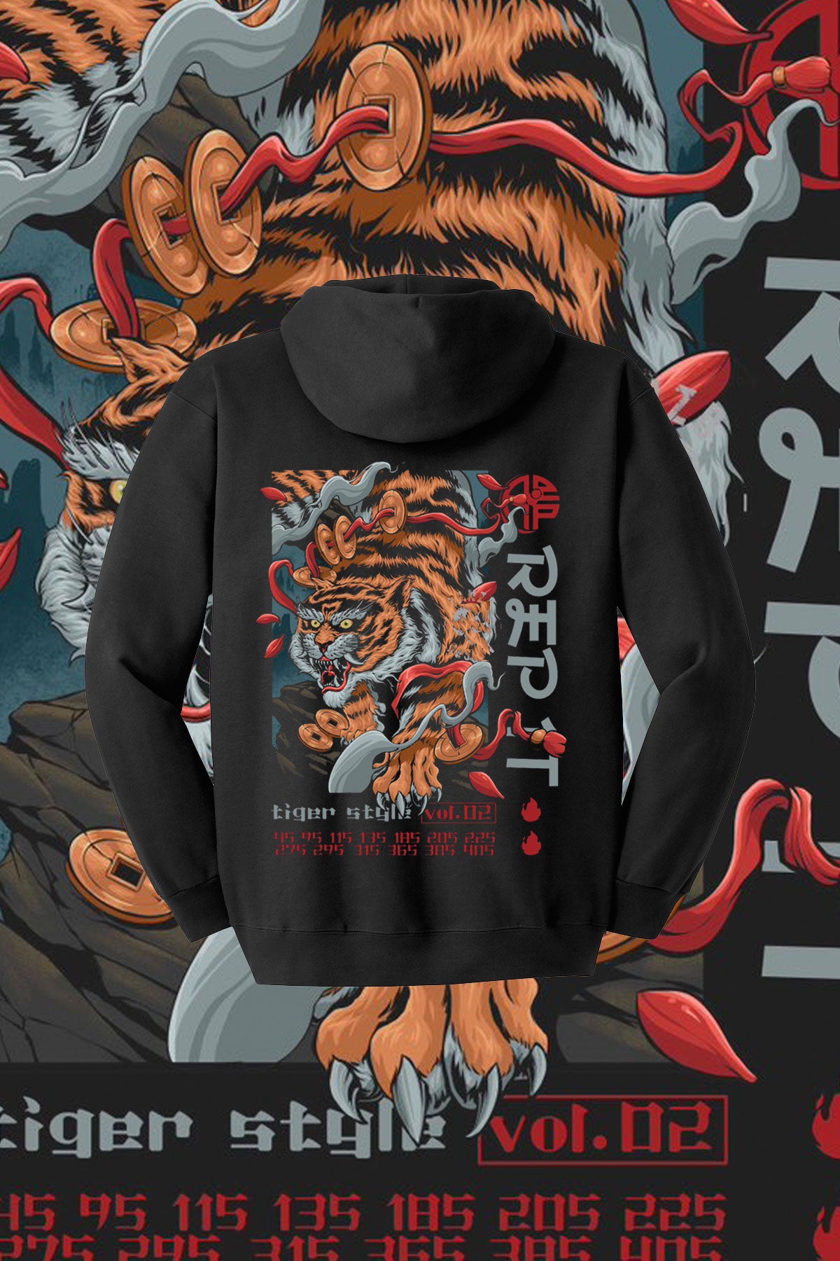 tiger style hoodie